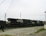 NS 9035 & 9001 work the yard